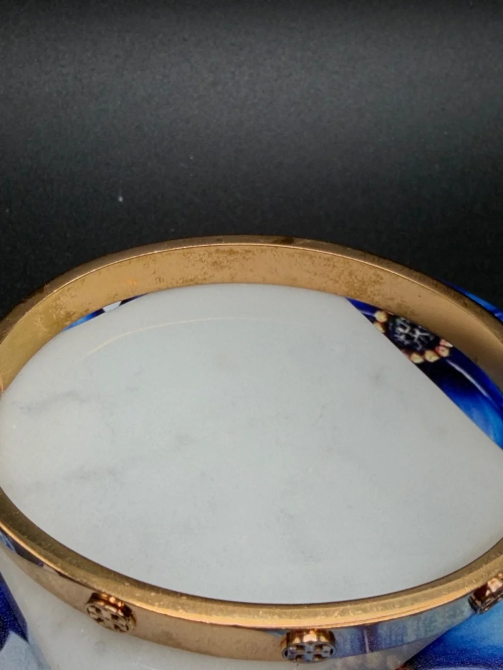 Tory Burch Hinged Bangle Bracelet #E437 - Picture 12 of 12